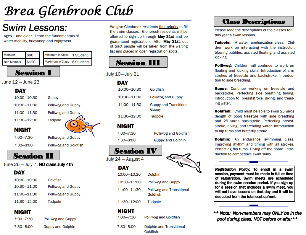 Pool is open daily for 2023 season Brea Glenbrook Club
